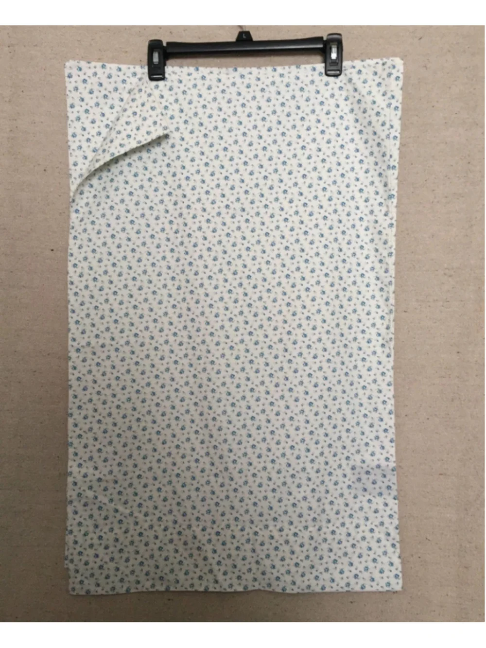 2 Vintage Ralph Lauren White Blue Calico Pillowcase Floral Print Cottagecore New